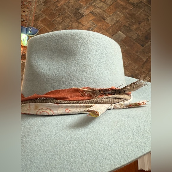 Free People WyethXOlin  cashmere LUKE  rancher jat wool birds egg rancher - Picture 6 of 10